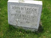 Taylor, John H. and Mary J. (Williams)